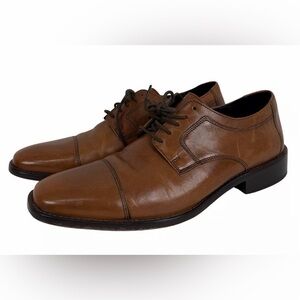 Johnson by Johnson & Murphy Leather Brown Shoes size: 11